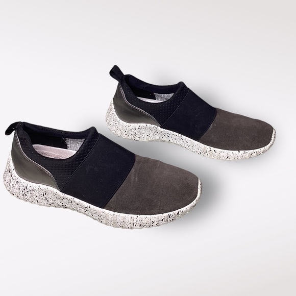 Johnston Murphy Womens Kelly, Black Gray Sneakers, Suede, Size 8.5 M Waterproof - Picture 6 of 10